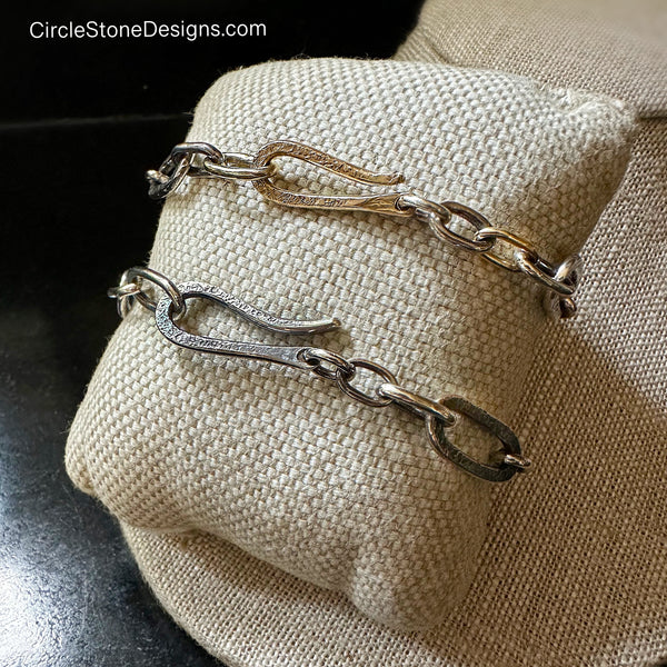 Paperclip Links Bracelet Silver