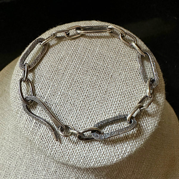 Paperclip Links Bracelet Silver