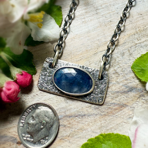 Vertice  Natural Deep Blue Necklace