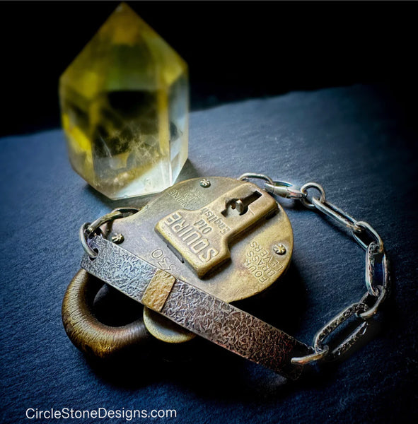 Paperclip ID Style  Silver Chain Bracelet #1