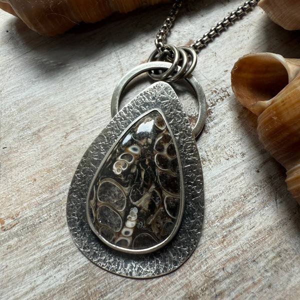 Turritella Agate Chunky Necklace