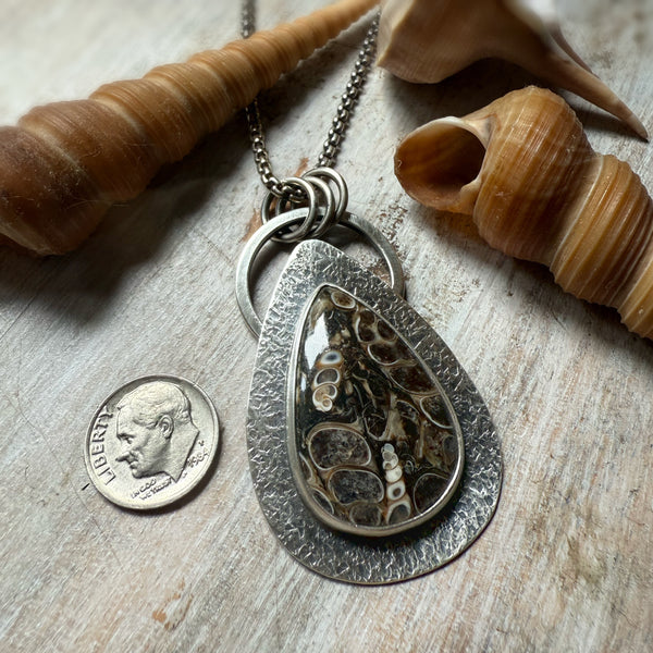 Turritella Agate Chunky Necklace