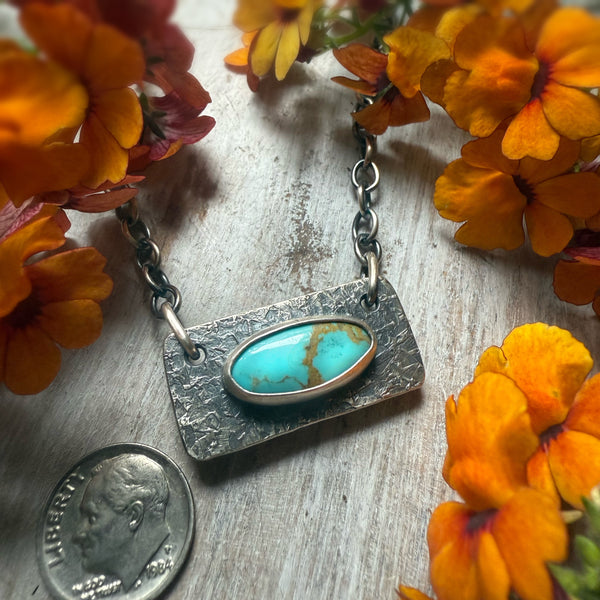 Vertice Necklace with Kingman Turquoise