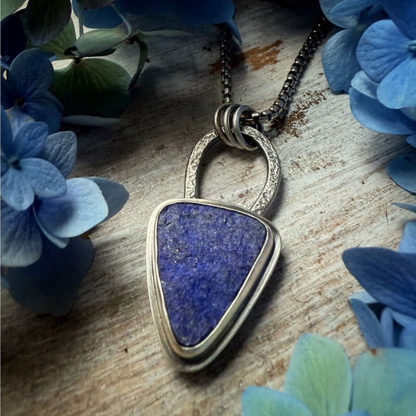 Elemental Natural Surface Lapis Necklace