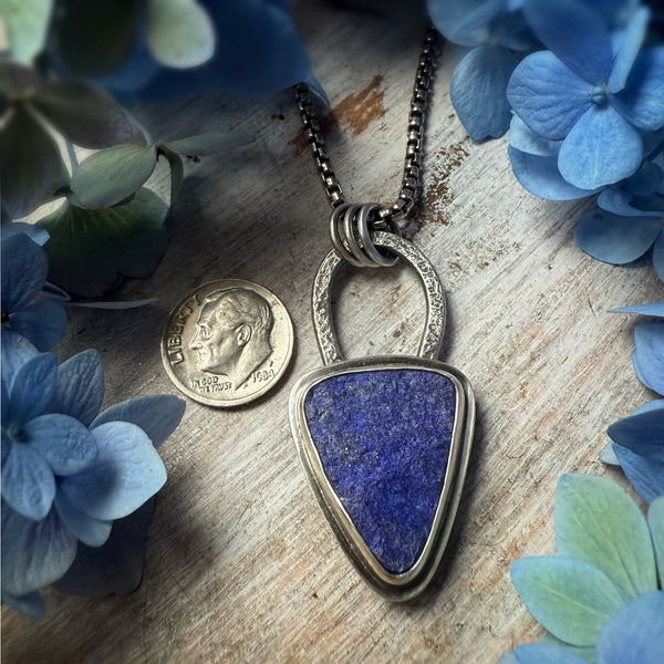 Elemental Natural Surface Lapis Necklace
