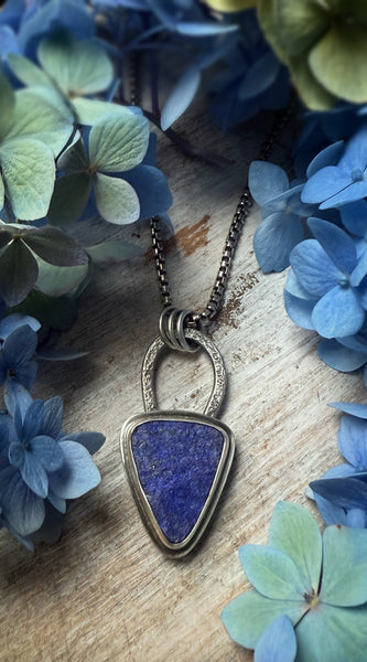 Elemental Natural Surface Lapis Necklace