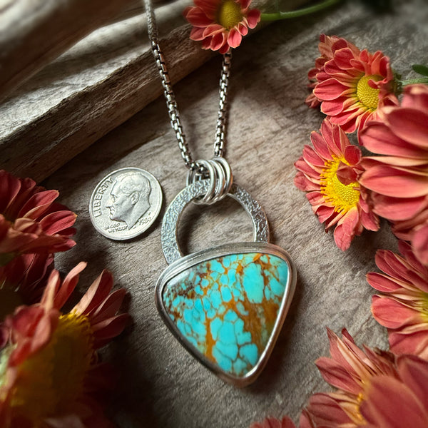 Elemental Turquoise  Soft Triangle Necklace 2.0