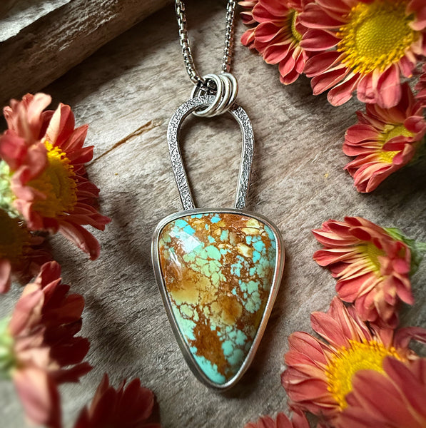 Elemental Soft Triangle Turquoise Necklace