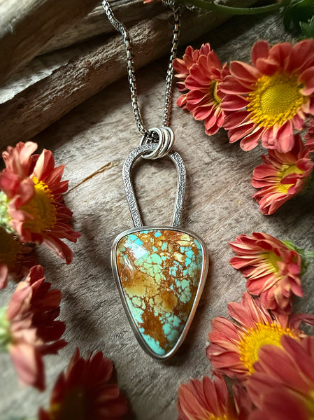 Elemental Soft Triangle Turquoise Necklace