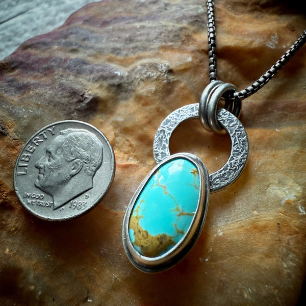 Elemental Mini Oval Turquoise Necklace