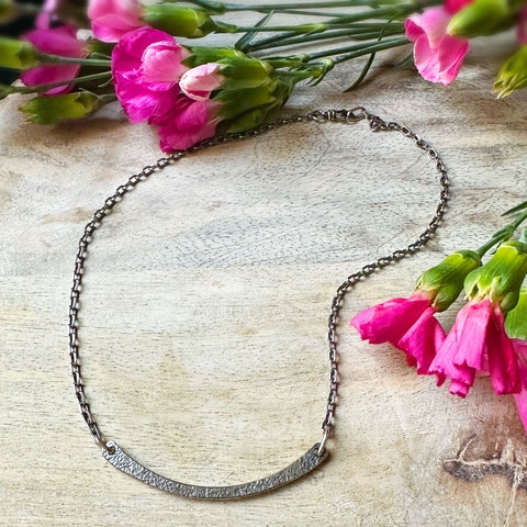 Silver Arc Necklace