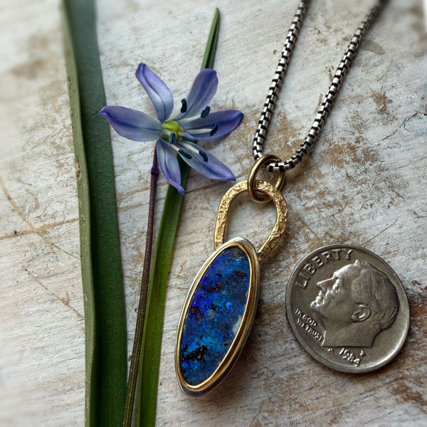 Australian Boulder Opal Talisman Collection Necklace