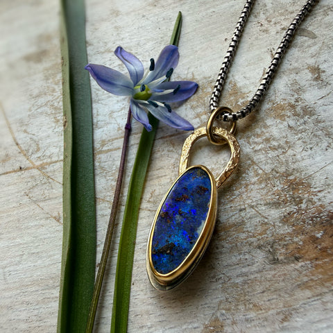 Australian Boulder Opal Talisman Collection Necklace