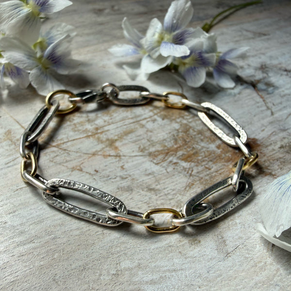 Paperclip Links Bracelet Silver