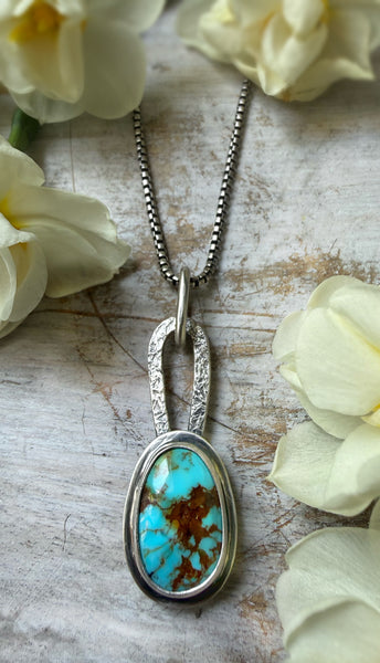 Elemental Turquoise Necklace Pear Shaped