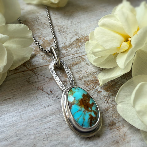 Elemental Turquoise Necklace Pear Shaped