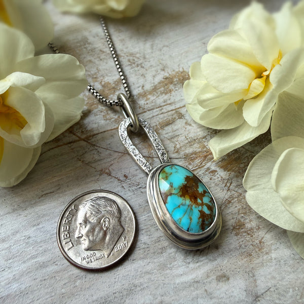 Elemental Turquoise Necklace Pear Shaped