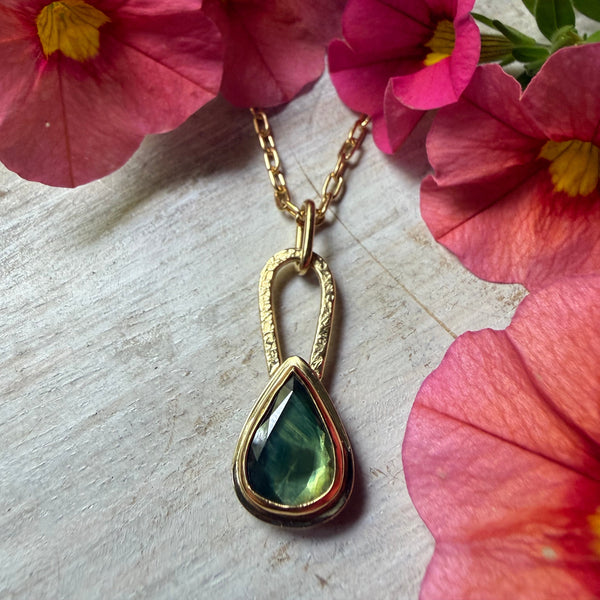 Australian Parti Sapphire Talisman Necklace