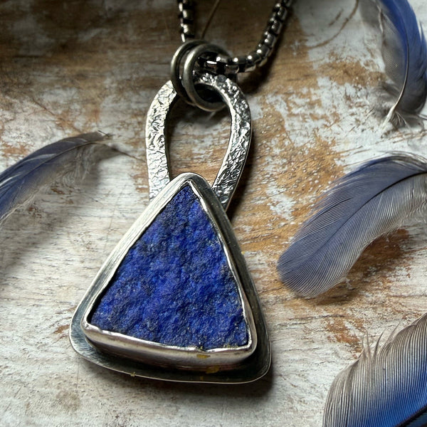 Elemental Natural Surface Lapis Necklace