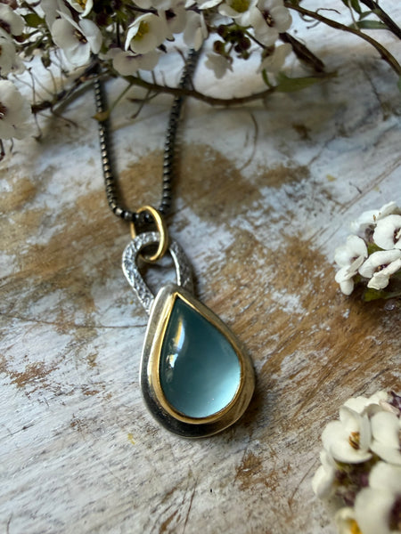 Aquamarine Talisman Necklace