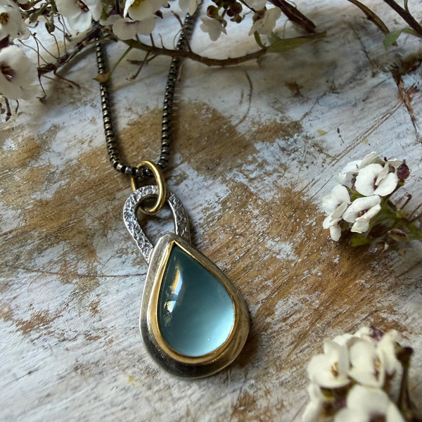Aquamarine Talisman Necklace
