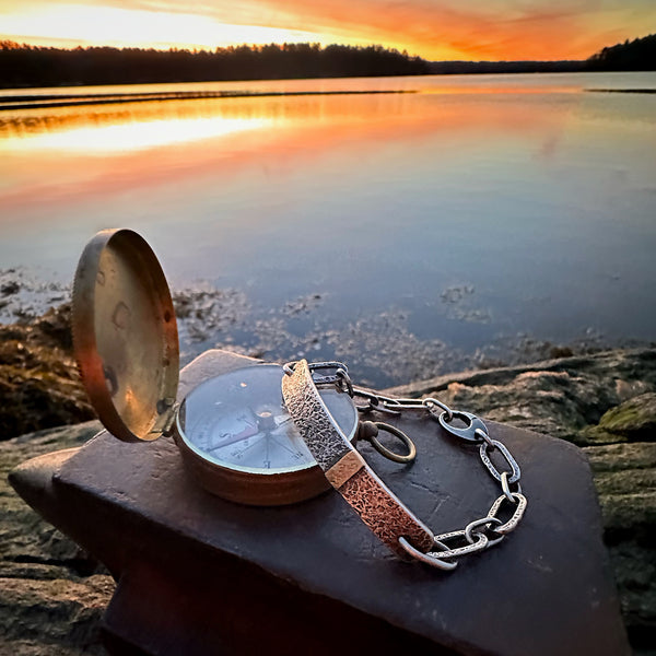 Paperclip ID Style  Silver Chain Bracelet #1