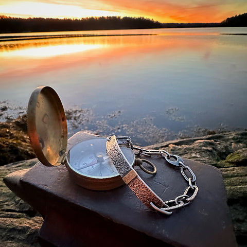 Paperclip ID Style  Silver Chain Bracelet #1
