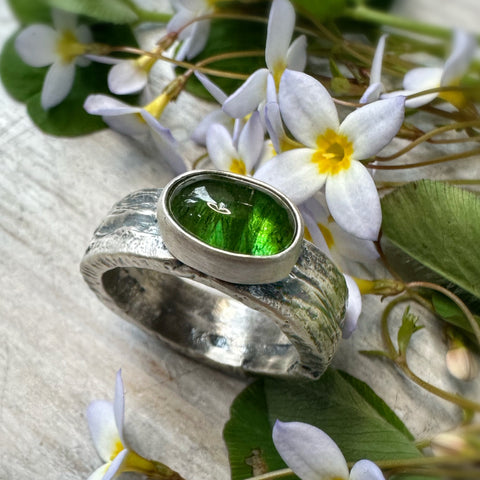EV 4.5 ring w/Green Tourmaline