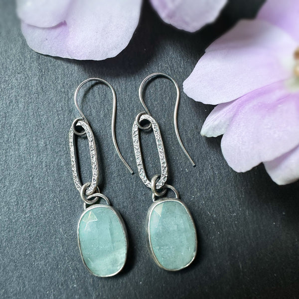 Pietersite  Paperclip Earrings