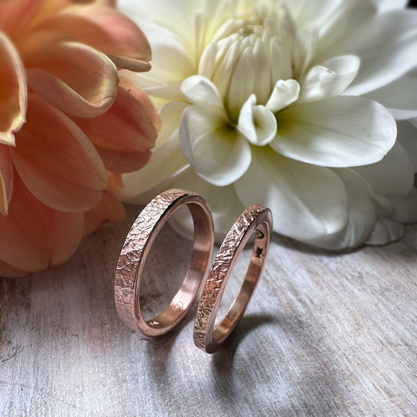 14k Rose Gold Thin Stacking Ring