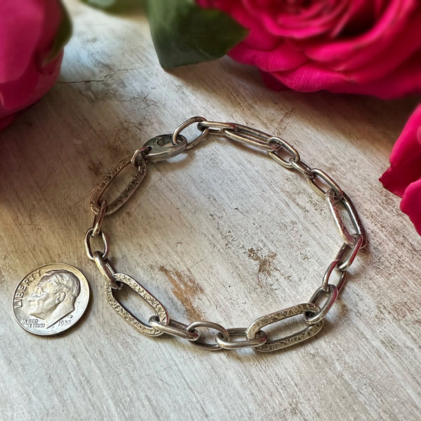 Paperclip Links Bracelet Silver