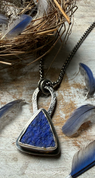 Elemental Natural Surface Lapis Necklace