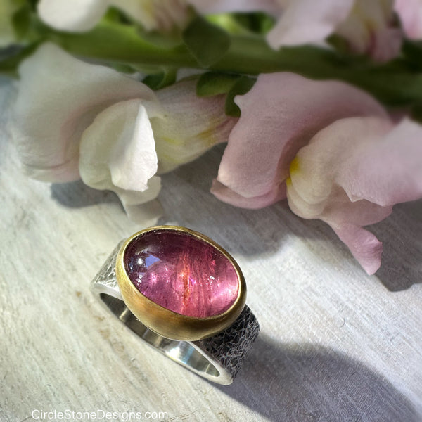 Light Pink Tourmaline Ring
