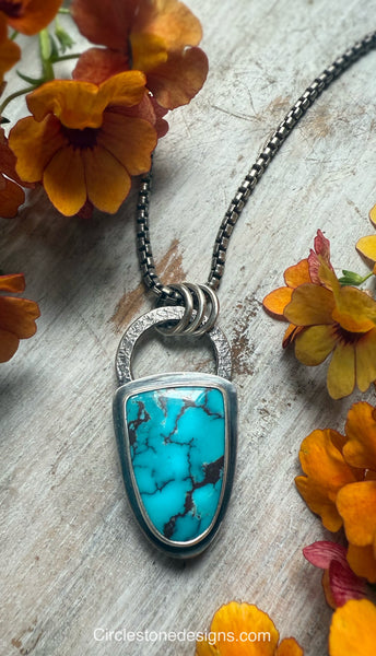 Elemental shield Turquoise Necklace