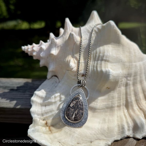 Turritella Agate Chunky Necklace