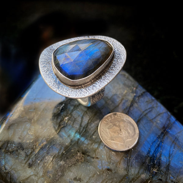Rose Cut Triangular Chunky Labradorite