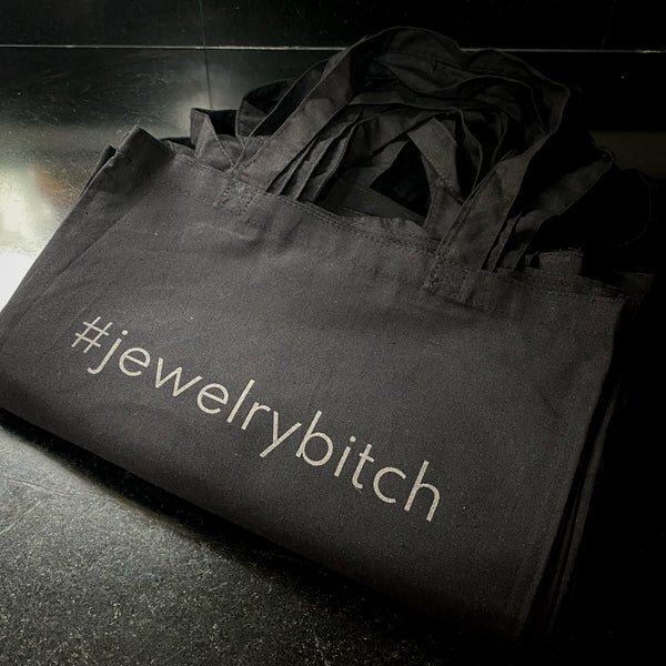 Organic Cotton Jewelry Bitch Small Tote