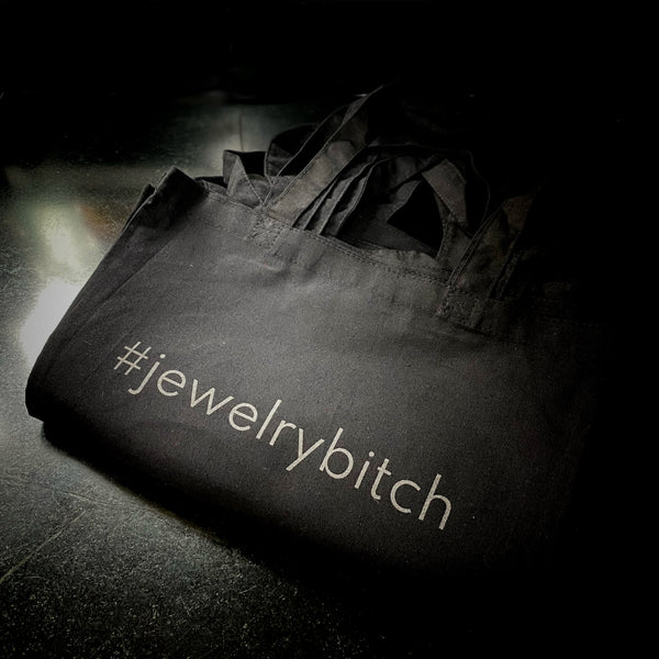 Organic Cotton Jewelry Bitch Small Tote