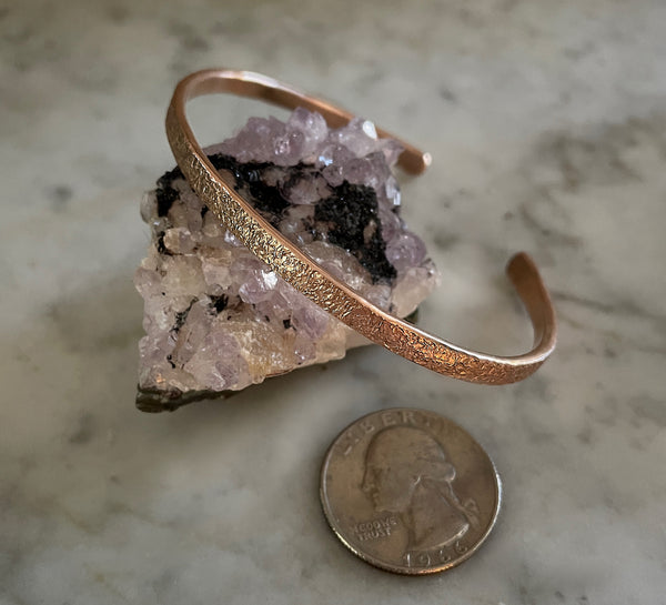 Simple Thin Cuff Rose Gold Cuff